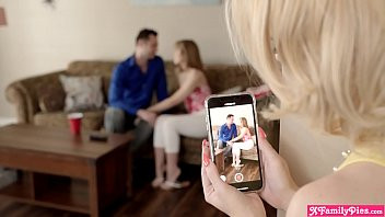Play Naughty teen stepsisters fucking with dads new friend