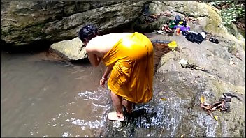 Play Fucking Indian Mom Near Waterfall Forest Outdoor Sex