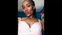 Play Black Slut Mascha's Wet Pussy Fun with Banana