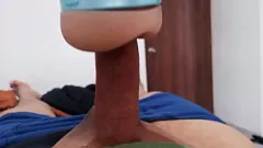 Play Uncut Cock Fleshlight Masturbation: Hot Solo Dick Strokes & Cumshot