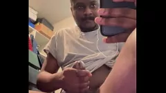 Play Intense Cumshot Build-Up with Horny Black Pornstar