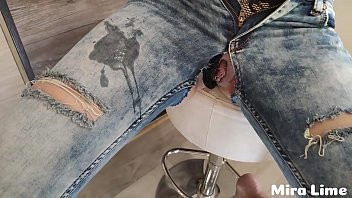 Play Ripped her jeans and forced to fuck