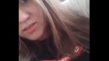 Play Cute girl in leggings getting her tits out for periscope