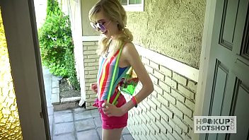 Play Skinny little slut Mackenzie Moss gets fucked rough by hookup hotshot