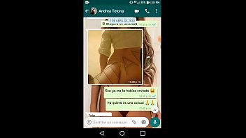 Play Andrea is a friend from work, we talk on WhatsApp and I make her so horny, she tells me that she wants to see my cock ... she makes me a video call and she comes in less than 5 minutes!